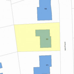 165 Paulson Rd, Newton, MA 02468 plot plan