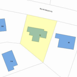 54 Bound Brook Rd, Newton, MA 02461 plot plan