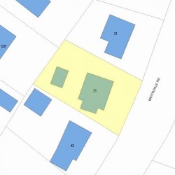 35 Brookdale Rd, Newton, MA 02460 plot plan