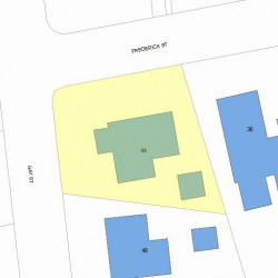 44 Frederick St, Newton, MA 02460 plot plan