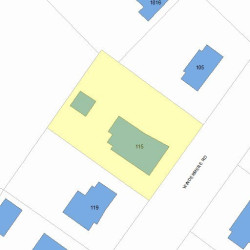 115 Windermere Rd, Newton, MA 02466 plot plan