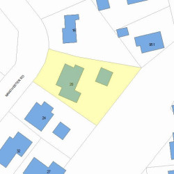 20 Manchester Rd, Newton, MA 02461 plot plan