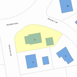 70 Prospect Park, Newton, MA 02460 plot plan