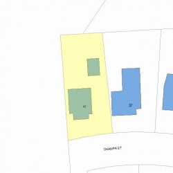 41 Champa St, Newton, MA 02464 plot plan