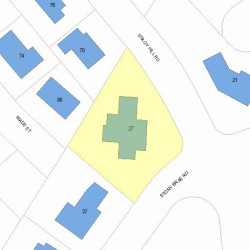 27 Stony Brae Rd, Newton, MA 02461 plot plan