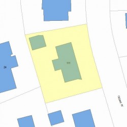 111 Cedar St, Newton, MA 02459 plot plan