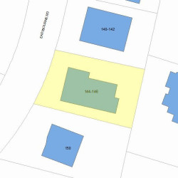 146 Eastbourne Rd, Newton, MA 02459 plot plan