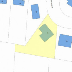71 Andrew St, Newton, MA 02461 plot plan