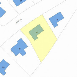 82 Wayne Rd, Newton, MA 02459 plot plan