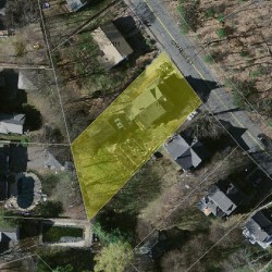 117 Cypress St, Newton, MA 02459 aerial view