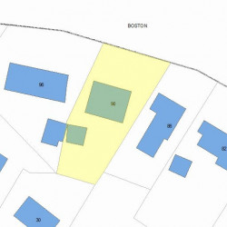 90 Beacon St, Newton, MA 02459 plot plan