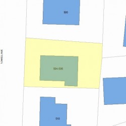 506 Lowell Ave, Newton, MA 02460 plot plan