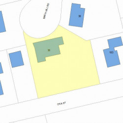 36 Birch Hill Rd, Newton, MA 02465 plot plan