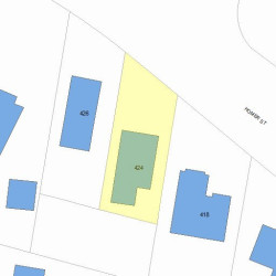 424 Homer St, Newton, MA 02459 plot plan