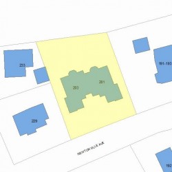 201 Newtonville Ave, Newton, MA 02458 plot plan