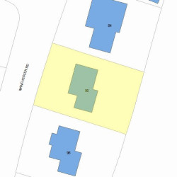 90 Manchester Rd, Newton, MA 02461 plot plan