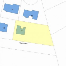 95 Montrose St, Newton, MA 02458 plot plan