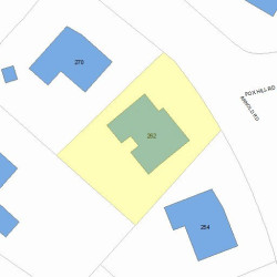 262 Arnold Rd, Newton, MA 02459 plot plan