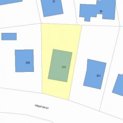 235 Webster St, Newton, MA 02465 plot plan