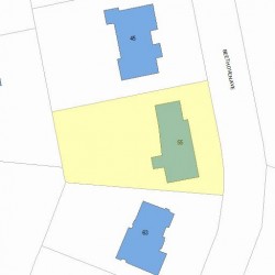 55 Beethoven Ave, Newton, MA 02468 plot plan