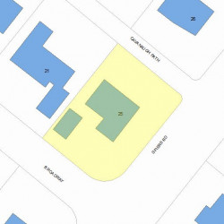 25 Cavanaugh Path, Newton, MA 02459 plot plan