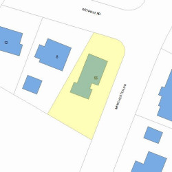 55 Manchester Rd, Newton, MA 02461 plot plan