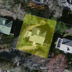 17 Richmond Rd, Newton, MA 02458 aerial view