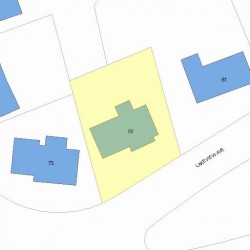 69 Lakeview Ave, Newton, MA 02460 plot plan