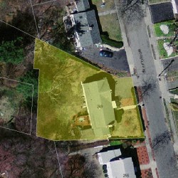 249 Woodcliff Rd, Newton, MA 02461 aerial view