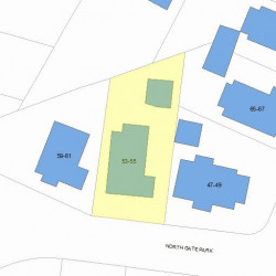 53 Gate Park, Newton, MA 02465 plot plan