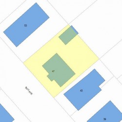 47 Taft Ave, Newton, MA 02465 plot plan