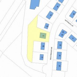 61 Beaconwood Rd, Newton, MA 02461 plot plan