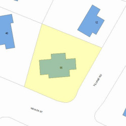 96 Nevada St, Newton, MA 02460 plot plan