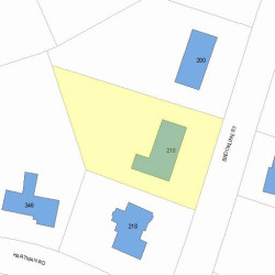 210 Brookline St, Newton, MA 02459 plot plan