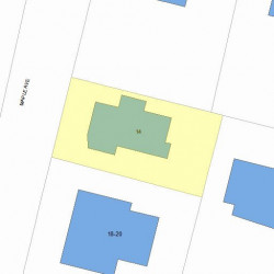 14 Maple Ave, Newton, MA 02458 plot plan