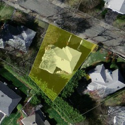 71 Cynthia Rd, Newton, MA 02459 aerial view