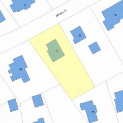 32 Sewall St, Newton, MA 02465 plot plan