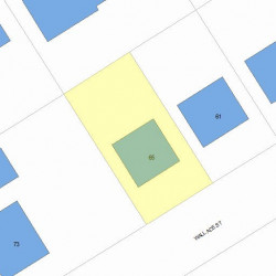 65 Wallace St, Newton, MA 02461 plot plan
