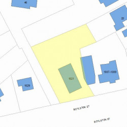 1021 Boylston St, Newton, MA 02461 plot plan