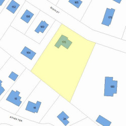 170 Elgin St, Newton, MA 02459 plot plan