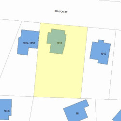 1050 Beacon St, Newton, MA 02459 plot plan