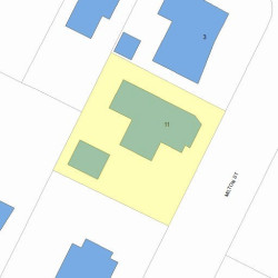 11 Milton St, Newton, MA 02465 plot plan