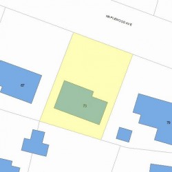 73 Maplewood Ave, Newton, MA 02459 plot plan