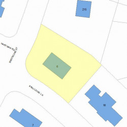 6 Spaulding Ln, Newton, MA 02459 plot plan