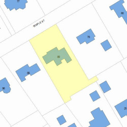 80 Temple St, Newton, MA 02465 plot plan
