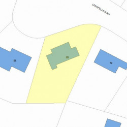 69 Longfellow Rd, Newton, MA 02462 plot plan