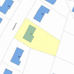 151 Truman Rd, Newton, MA 02459 plot plan