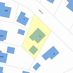 19 Hyde St, Newton, MA 02461 plot plan