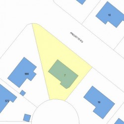 7 Fredette Rd, Newton, MA 02459 plot plan