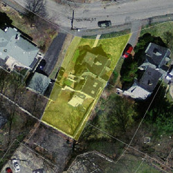 58 Central St, Newton, MA 02466 aerial view